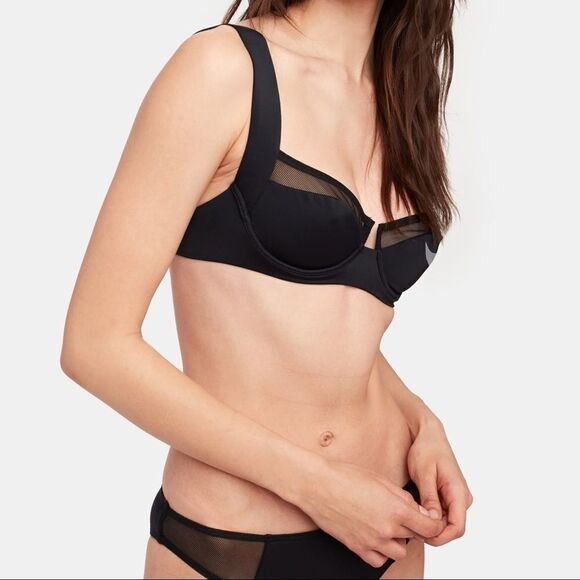 Balmain Balconette Bra & Mid Rise Brief Set Size Medium - Picture 16 of 16